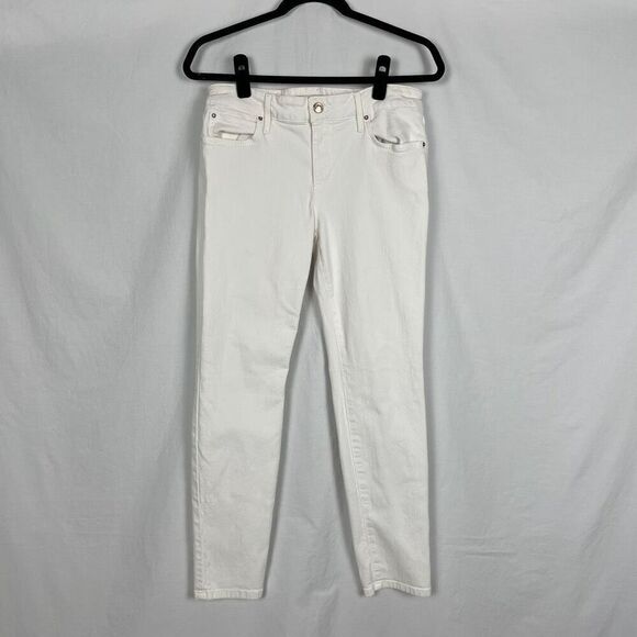 Joes Jeans White The Icon Crop Mid Rise Skinny Jeans - Women’s 29 - Picture 2 of 7